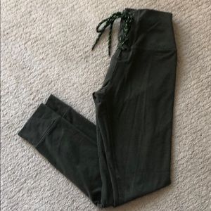 Aerie high-waisted lace-up legging